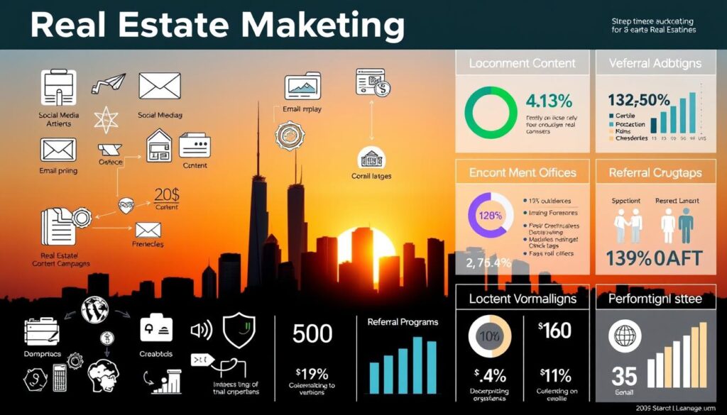 real estate marketing strategies infographic